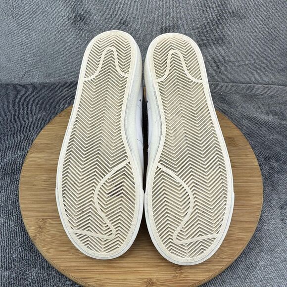 Nike Blazer Mid '77 Shoes Womens Size 7 White Black Leather High Top CZ1055-100 - Picture 7 of 9